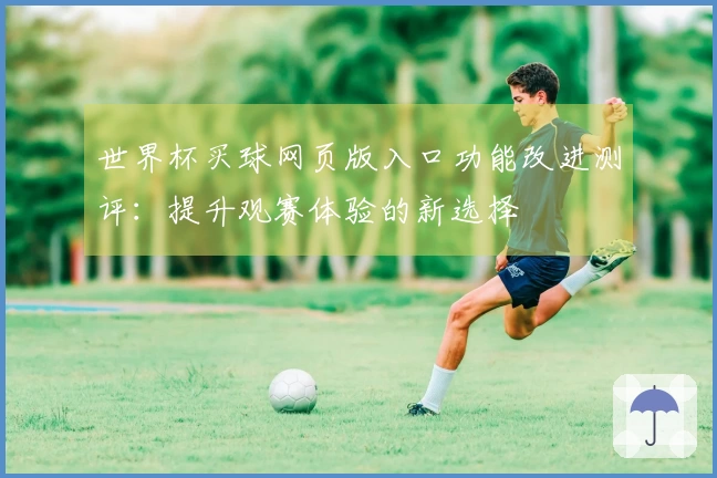 世界杯买球网页版入口功能改进测评：提升观赛体验的新选择